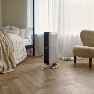 Mill Gentle Air oil heater dans une chambre à coucher